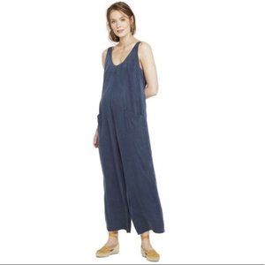 Hatch Maternity Caroline Jumpsuit in Navy